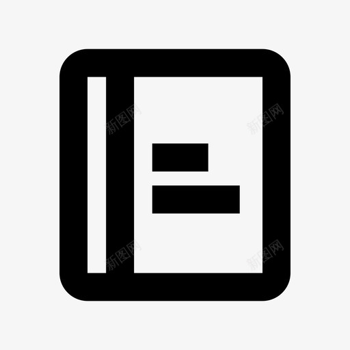 记事本书笔记本图标svg_新图网 https://ixintu.com 书 笔记本 记事本