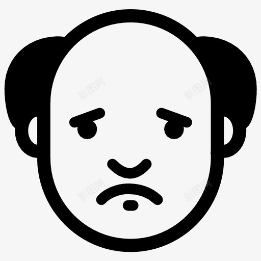 老人伤心脸上对不起图标svg_新图网 https://ixintu.com 对不起 心烦 老人伤心 脸上 脸上的表情和情绪