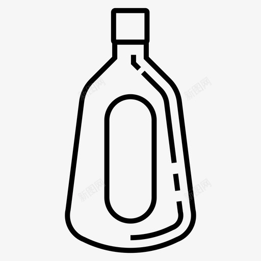 泰国白兰地酒饮料图标svg_新图网 https://ixintu.com 泰国白兰地 酒 酒瓶 酒精细线图标集 饮料