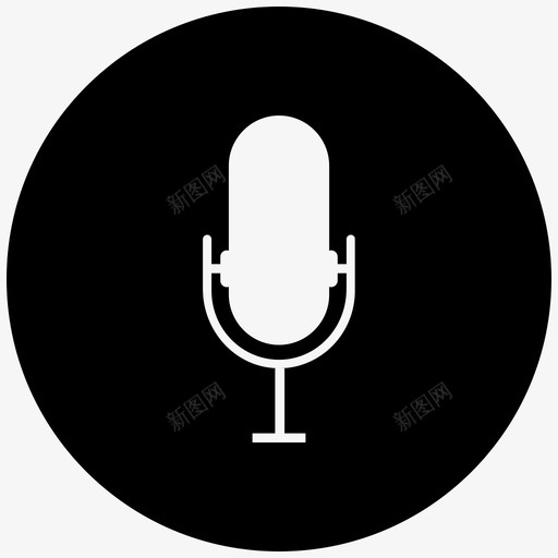 麦克风录音机语音聊天图标svg_新图网 https://ixintu.com 录音机 照相机 电池 语音搜索 语音聊天 麦克风