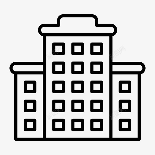 建筑工厂工业图标svg_新图网 https://ixintu.com 制造 工业 工厂 建筑 生产