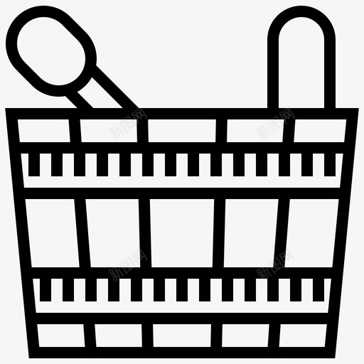 水桶靠背设备图标svg_新图网 https://ixintu.com 工具 木材 水桶 水疗 水疗元素 设备 靠背