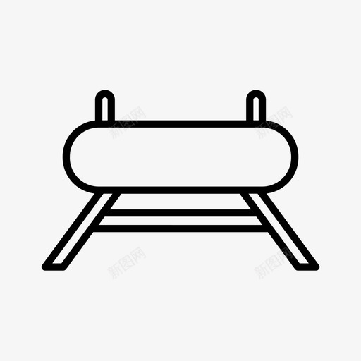 鞍马自由体操体操图标svg_新图网 https://ixintu.com 体操 体操器材 体育 自由体操 鞍马