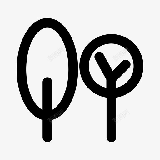树图标svg_新图网 https://ixintu.com 树