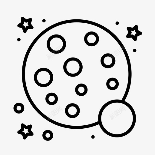 太空宇航员月球图标svg_新图网 https://ixintu.com 太空 太阳系 宇航员 月球 科幻