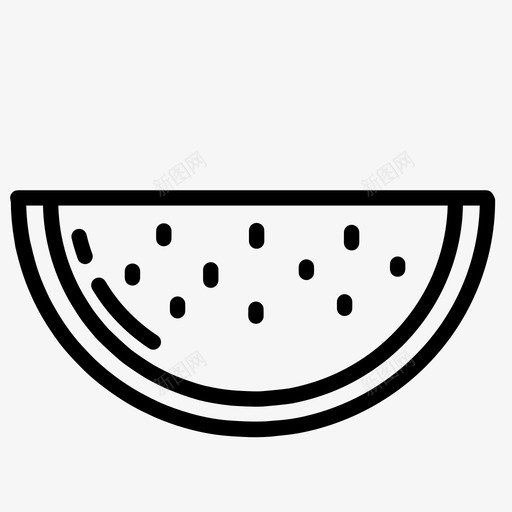西瓜海滩食物图标svg_新图网 https://ixintu.com 夏天 夏天到了 水果 海滩 西瓜 食物