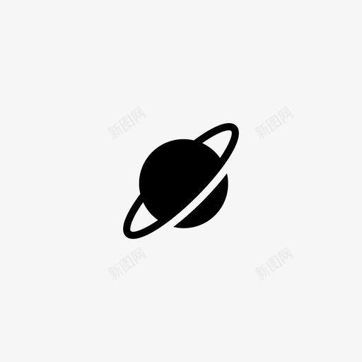 天文学行星光环图标svg_新图网 https://ixintu.com 光环 土星 天文学 太空 小图标 行星