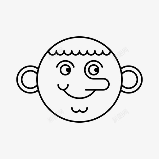 卡通笑脸开心表情笑脸图标svg_新图网 https://ixintu.com 卡通笑脸 卡通脸 开心表情 笑脸