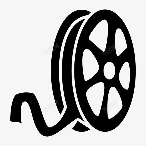 胶卷剪辑电影图标svg_新图网 https://ixintu.com 剪辑 电影 胶卷 视频 视频播放器