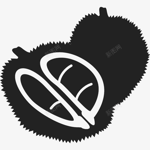 榴莲食物水果图标svg_新图网 https://ixintu.com 榴莲 气味 水果 食物