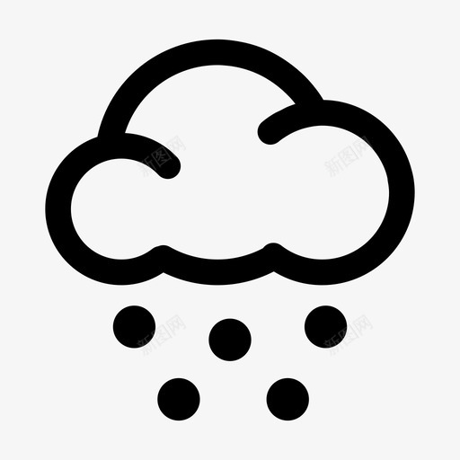 雷阵雨伴有冰雹svg_新图网 https://ixintu.com 雷阵雨伴有冰雹 304