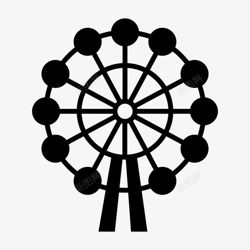 hep五摩天轮标志性地标购物中心图标svg_新图网 https://ixintu.com hep五摩天轮 地标填充图标集 旅游景点 标志性地标 观光 购物中心
