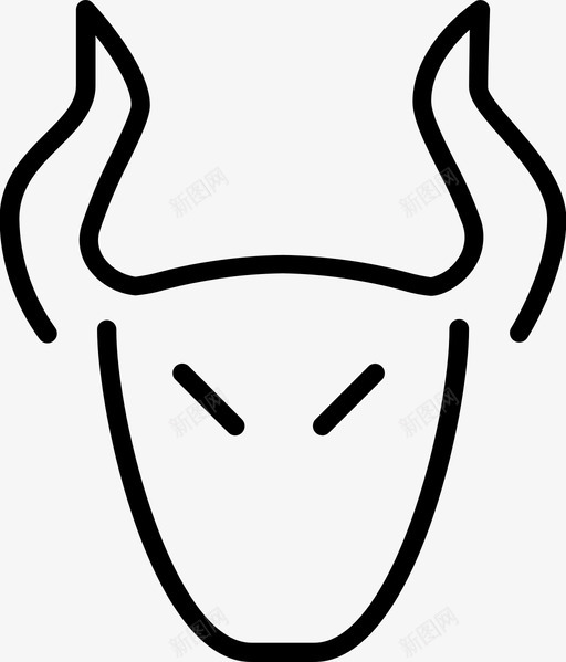 公牛星座金牛座图标svg_新图网 https://ixintu.com 公牛 星座 金牛座 黄道十二宫