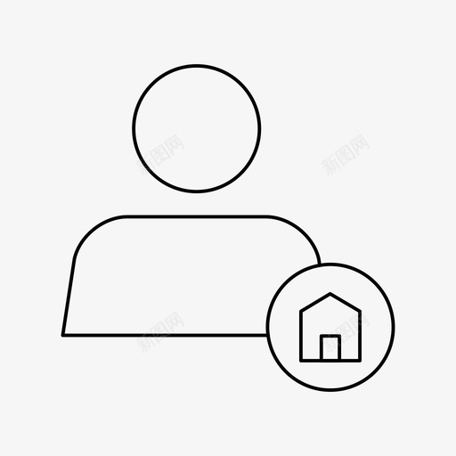 家庭用户帐户主页图标svg_新图网 https://ixintu.com 个人资料 主页 家庭用户 帐户