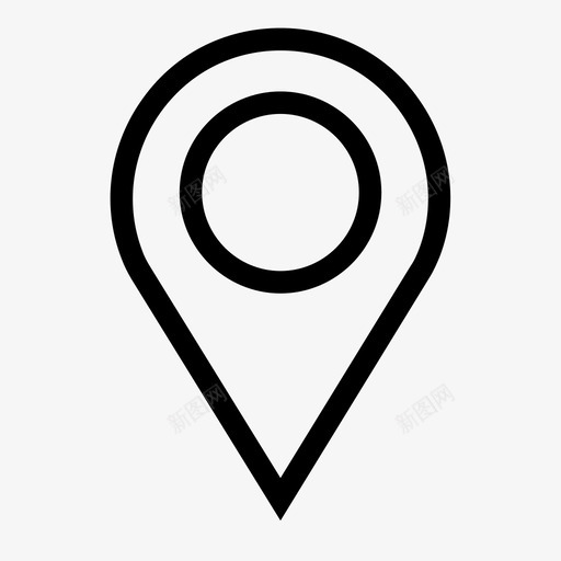 地图图钉位置地点图标svg_新图网 https://ixintu.com 位置 地图图钉 地点