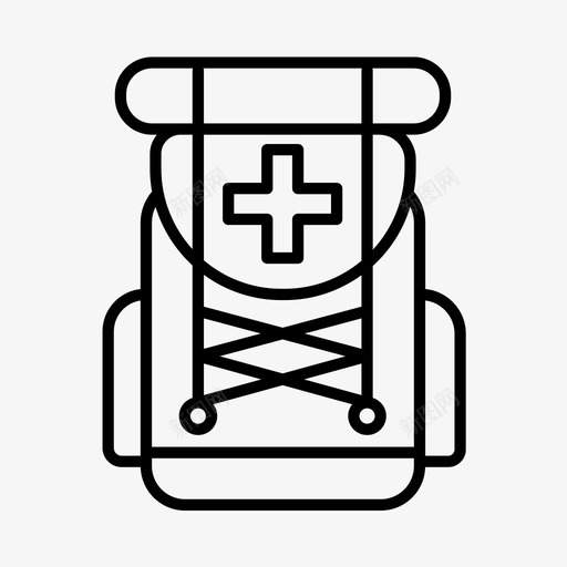 医疗背包军队包图标svg_新图网 https://ixintu.com 军人 军队 包 医务官 医生 医疗背包