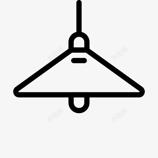 熄灯灯泡灯罩图标svg_新图网 https://ixintu.com 家庭自动化概述 挂件 灯泡 灯罩 照明 熄灯