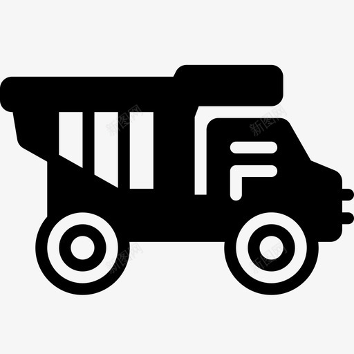 自卸卡车儿童卡车图标svg_新图网 https://ixintu.com 儿童 卡车 实心玩具 玩具 自卸卡车