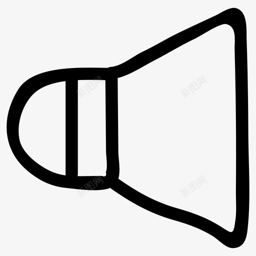扬声器放大器公告图标svg_新图网 https://ixintu.com 公告 扬声器 放大器 波段 电子手绘图标 音量 音频