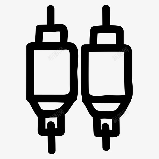 插孔音频音乐图标svg_新图网 https://ixintu.com 插头 插孔 立体声 音乐 音乐音频和视频手绘 音频