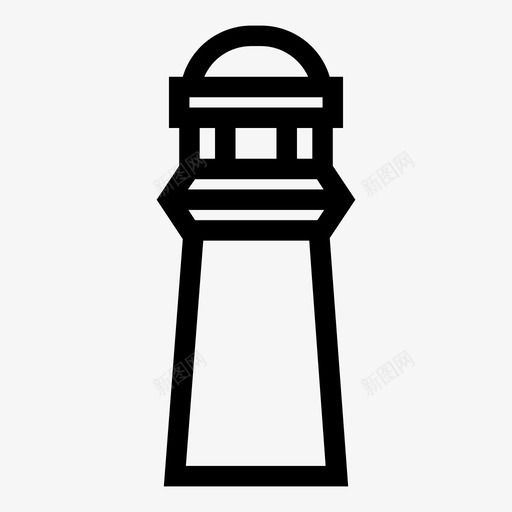 灯塔航海海洋图标svg_新图网 https://ixintu.com 塔 海洋 灯塔 航海