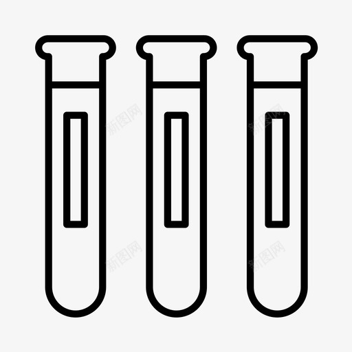 试管化学实验室设备图标svg_新图网 https://ixintu.com 化学 实验室设备 科学 科学家 试管