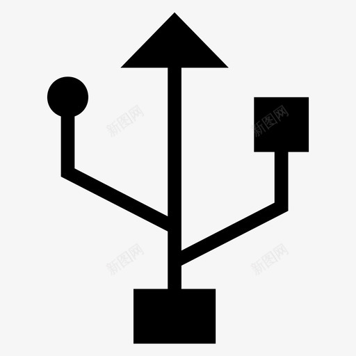 设备电缆数据图标svg_新图网 https://ixintu.com usb usbc 存储器 数据 电子符号图标 电缆 设备