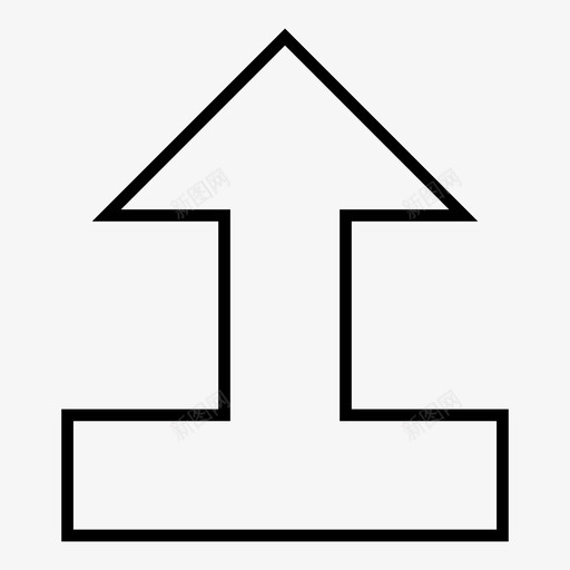 连接箭头向上聚合合并图标svg_新图网 https://ixintu.com 合并 箭头轮廓 聚合 连接 连接箭头向上