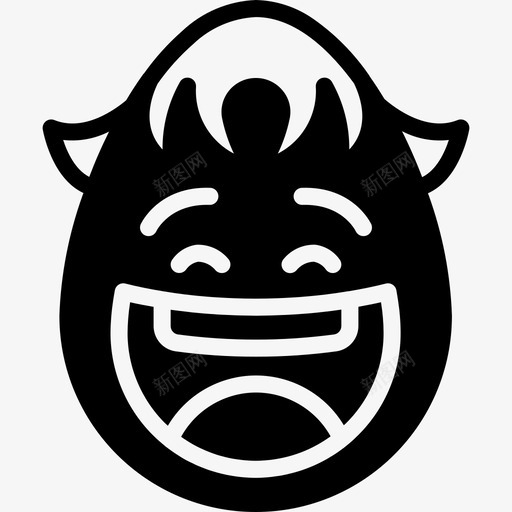 笑男表情笑脸表情开心表情图标svg_新图网 https://ixintu.com 开心表情 笑男表情 笑脸表情 表情稳重