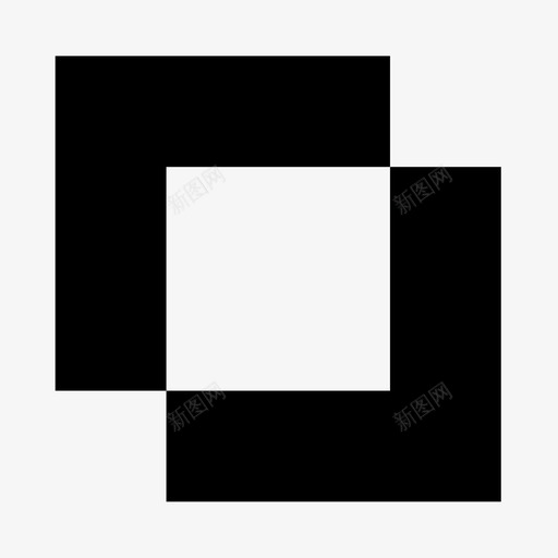 excludebooleanillustrator图标svg_新图网 https://ixintu.com boolean boolean运算符 exclude illustrator pathfinder vector