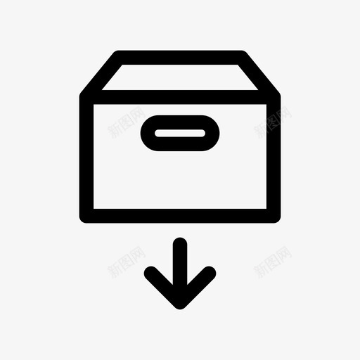 卸货装箱交货图标svg_新图网 https://ixintu.com 交货 产品 产品促销 包装 卸货 装箱