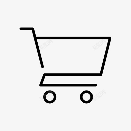 购物车商店手推车图标svg_新图网 https://ixintu.com 商店 学习 手推车 购物车