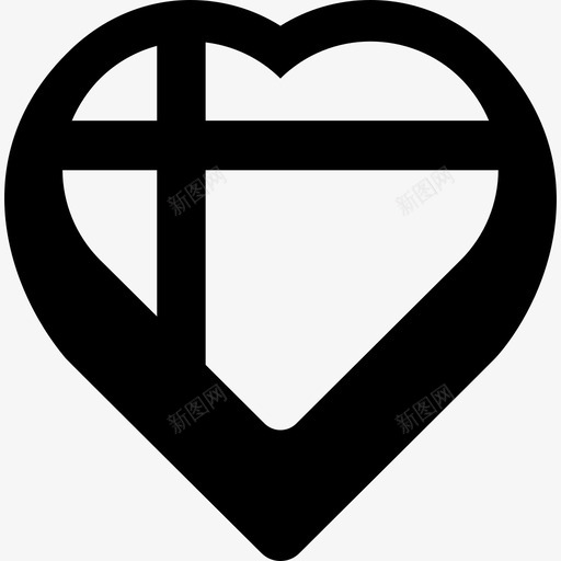 心形巧克力盒招牌圣瓦伦丁图标svg_新图网 https://ixintu.com 圣瓦伦丁 心形巧克力盒 招牌
