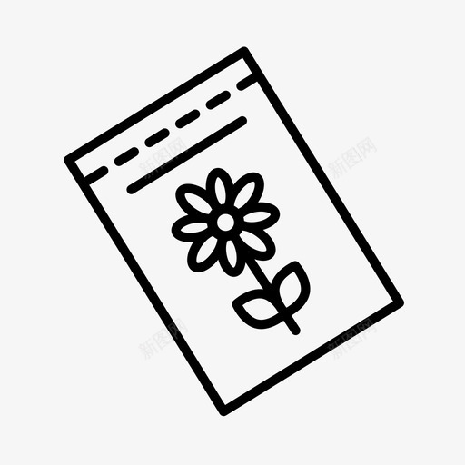 花卉种子包农贸市场农业图标svg_新图网 https://ixintu.com 农业 农贸市场 园艺 花卉 花卉种子包 花园 苗圃
