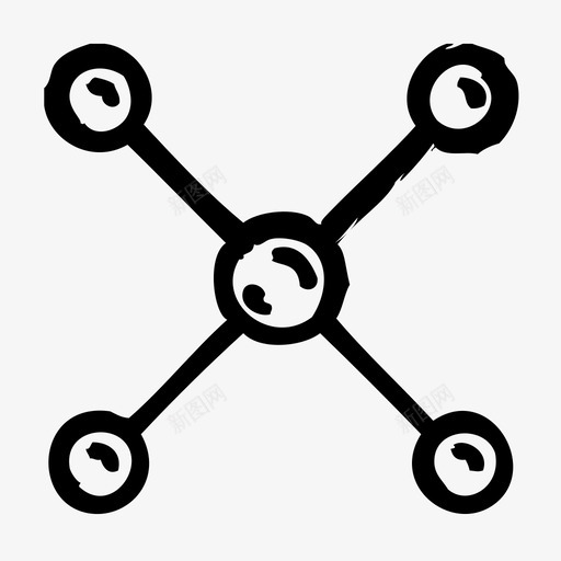 网络计算机因特网图标svg_新图网 https://ixintu.com 万维网 因特网 网络 草图2 计算机