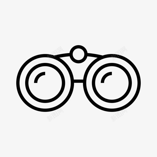 双筒望远镜野营观看图标svg_新图网 https://ixintu.com 双筒望远镜 瞄准 观看 野营 间谍 露营细线图标集