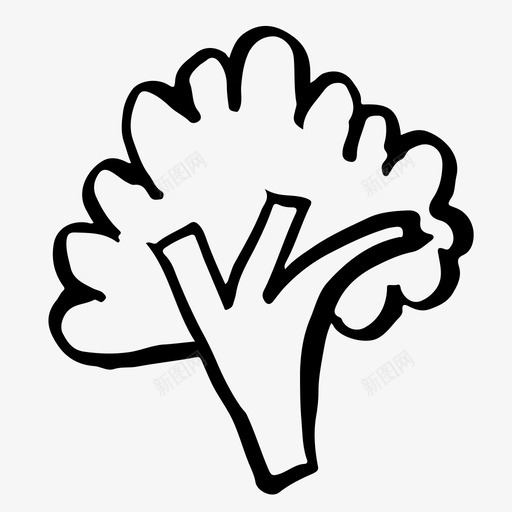 西兰花食物健康图标svg_新图网 https://ixintu.com 健康 素描 素描图标 蔬菜 西兰花 食物