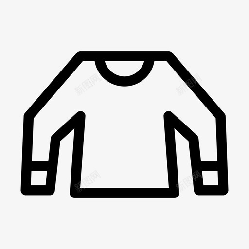 套头衫衣服毛衣图标svg_新图网 https://ixintu.com 套头衫 毛衣 衣服