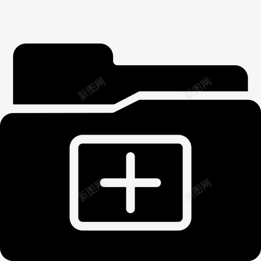 添加文件夹文档函数图标svg_新图网 https://ixintu.com plus 函数 文件夹功能实体 文档 添加文件夹