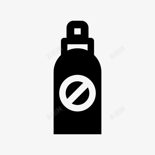 驱虫剂苍蝇杀虫剂图标svg_新图网 https://ixintu.com 杀虫剂 苍蝇 蚊子 野营填充图标集 驱虫剂