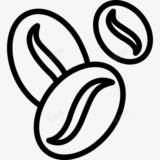 咖啡豆食用其他图标svg_新图网 https://ixintu.com 其他 咖啡豆 食用