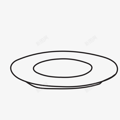 盘子餐具食物图标svg_新图网 https://ixintu.com 盘子 食物 餐具