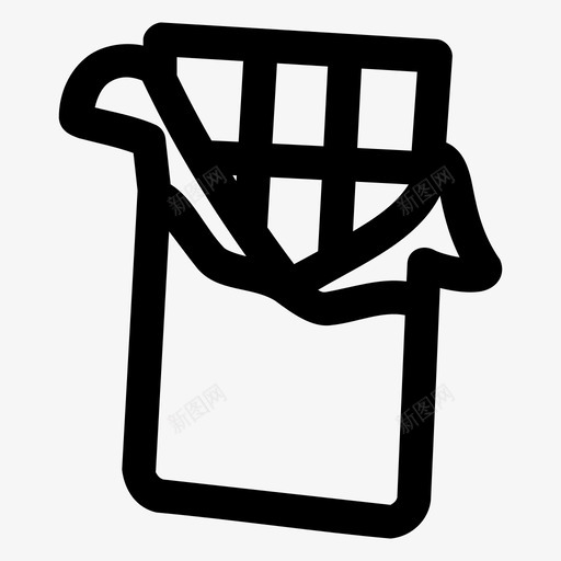 巧克力棒糖果食物图标svg_新图网 https://ixintu.com 威化饼干 巧克力棒 甜食 糖果 食物