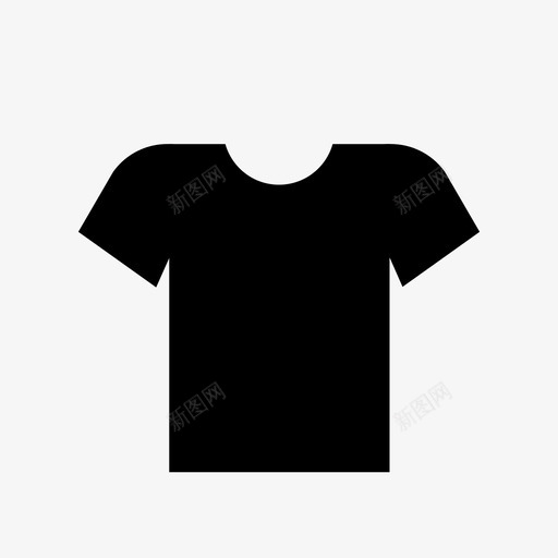 T恤衣服图标svg_新图网 https://ixintu.com T恤 衣服