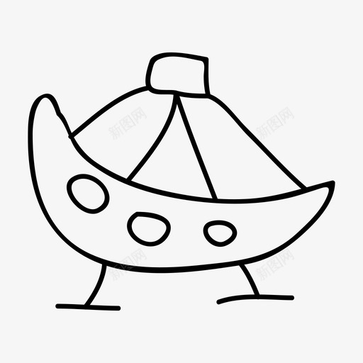 嘉年华游乐场游船图标svg_新图网 https://ixintu.com 嘉年华 游乐园 游乐场 游船