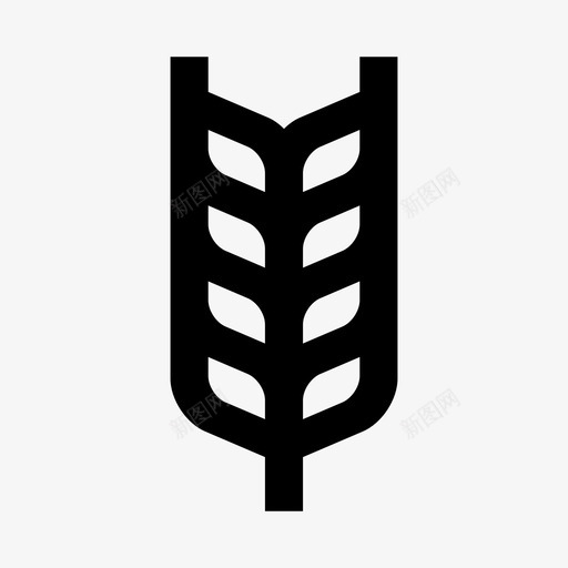 小麦面包食物图标svg_新图网 https://ixintu.com 小麦 系列 自然2 谷物 面包 面筋 食物