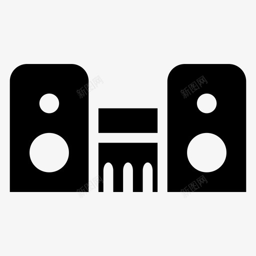 音响系统均衡器多媒体图标svg_新图网 https://ixintu.com 均衡器 多媒体 扬声器 音乐 音乐音频和视频符号图标 音响系统