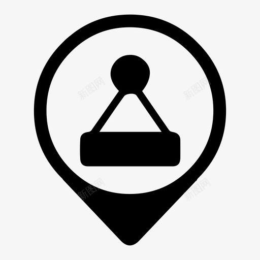 商店标志地图别针地图元素图标svg_新图网 https://ixintu.com 商店标志 地图元素 地图别针