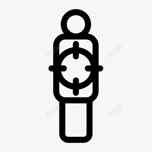 目标用户交叉线焦点图标svg_新图网 https://ixintu.com 交叉线 工作 焦点 目标用户