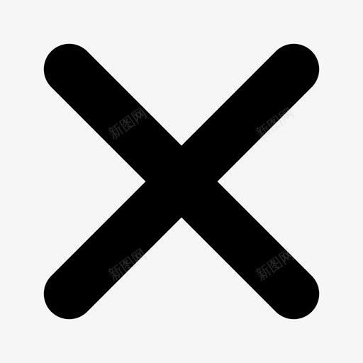 十字标记x图标svg_新图网 https://ixintu.com x 十字 标记